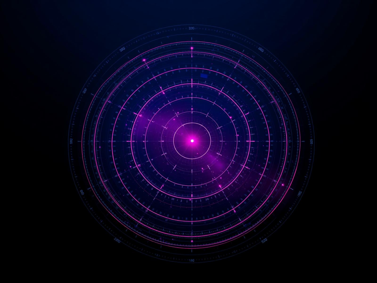 iSight Score — radiale Score-Visualisierung in Blau und Magenta